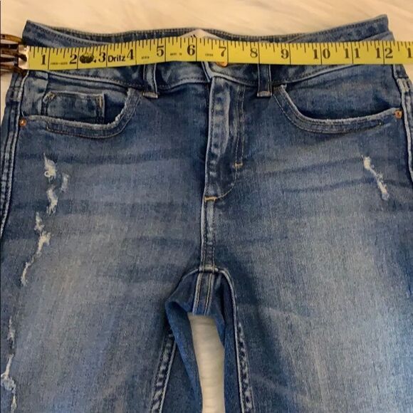 Zara Skinny Distressed Jeans Size 2 - Picture 8 of 11
